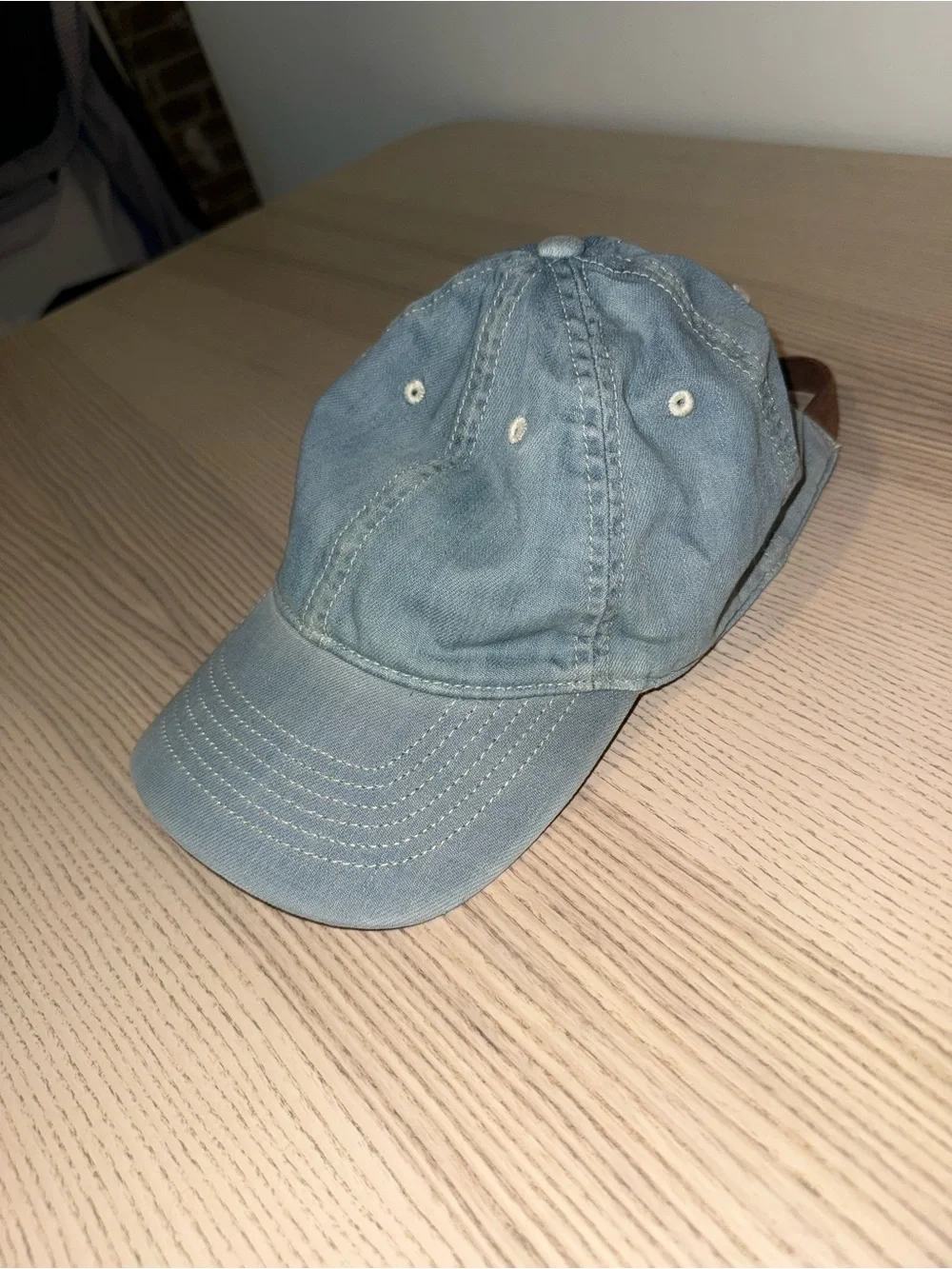 J.Crew Denim-Style Light Blue Baseball Cap